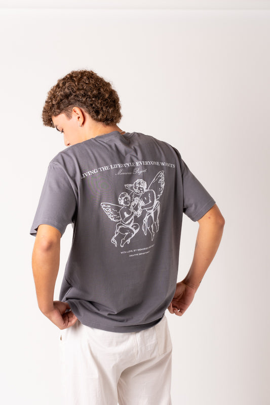 ANGELS TEE GREY