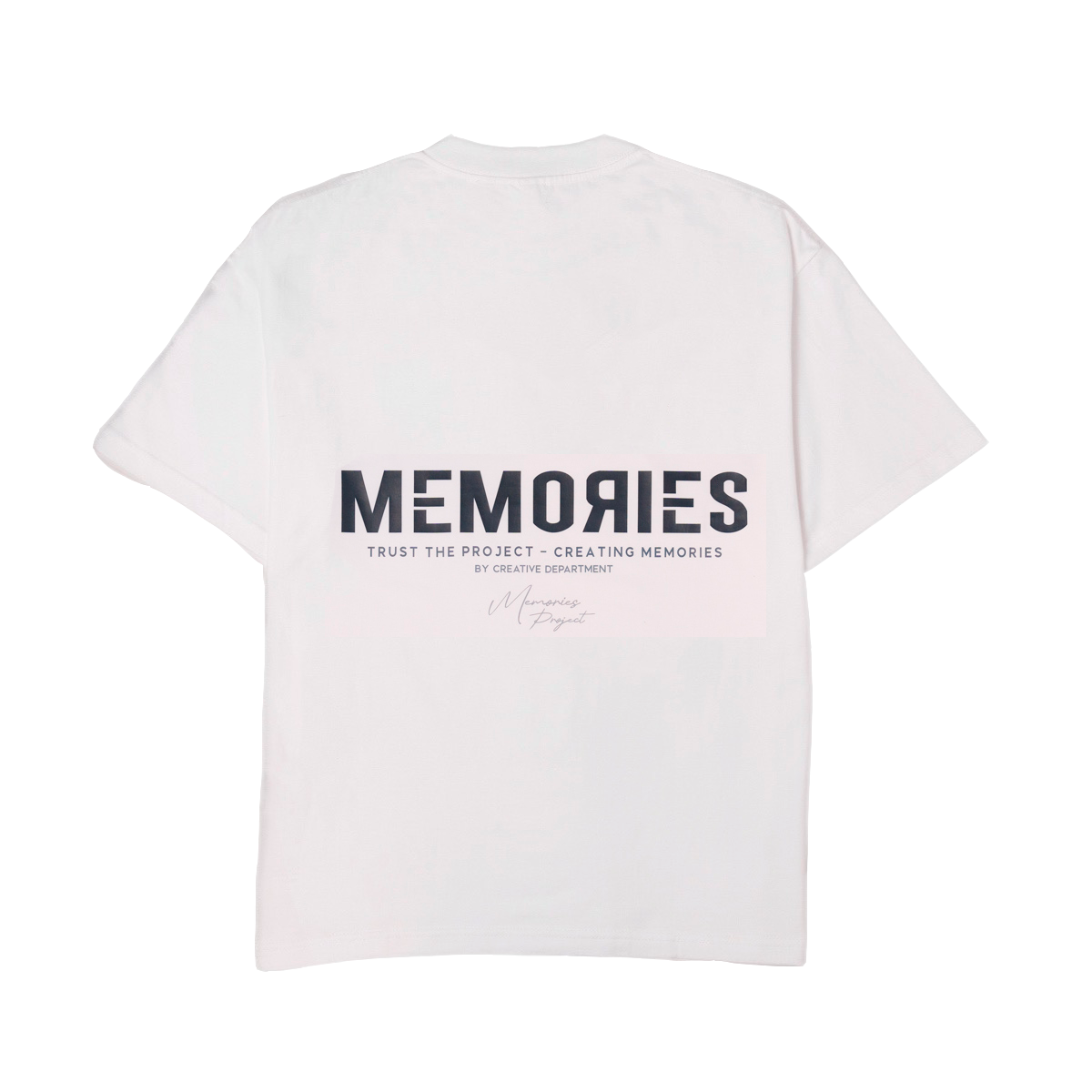 SLEEVE TEXT TEE WHITE