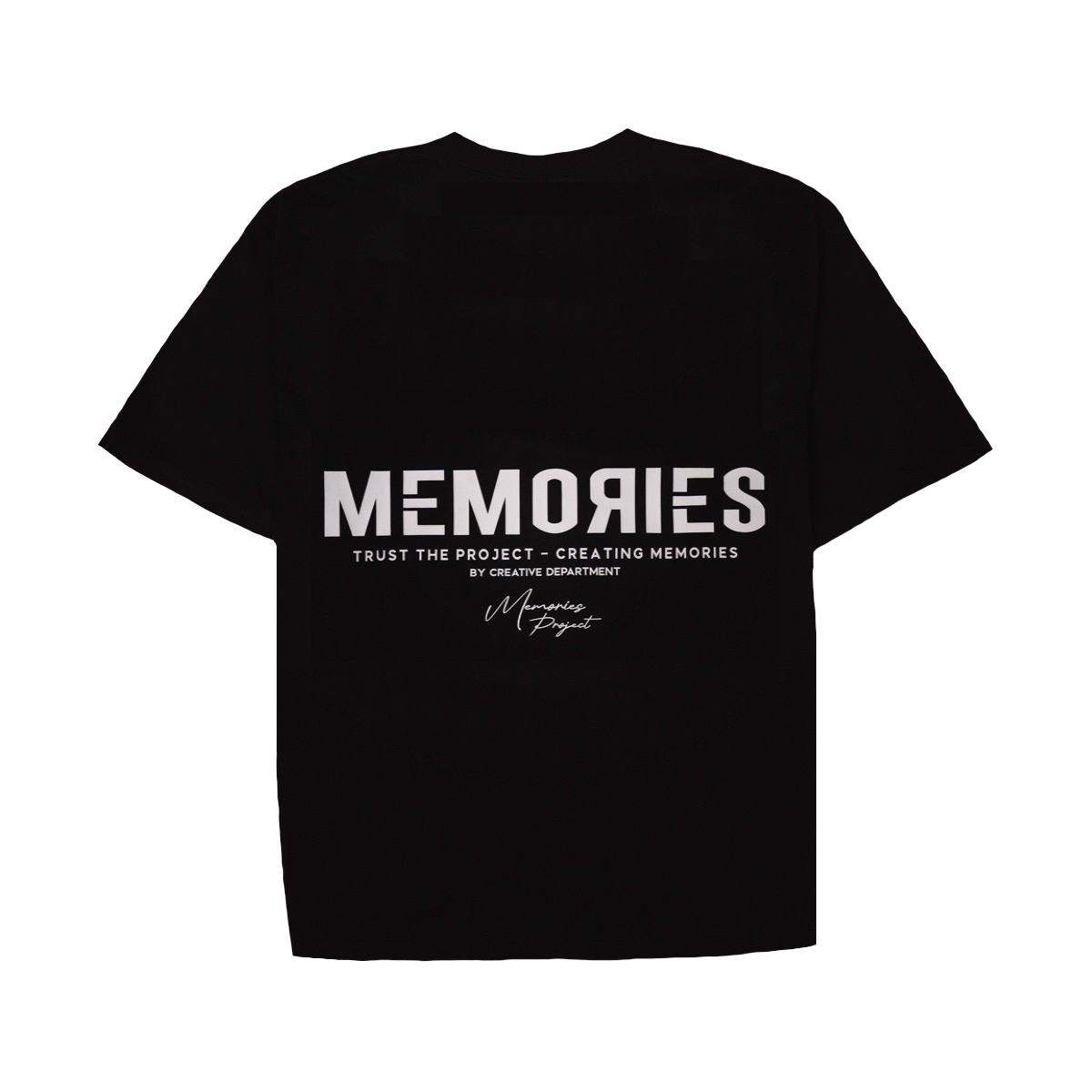 SLEEVE TEXT TEE BLACK