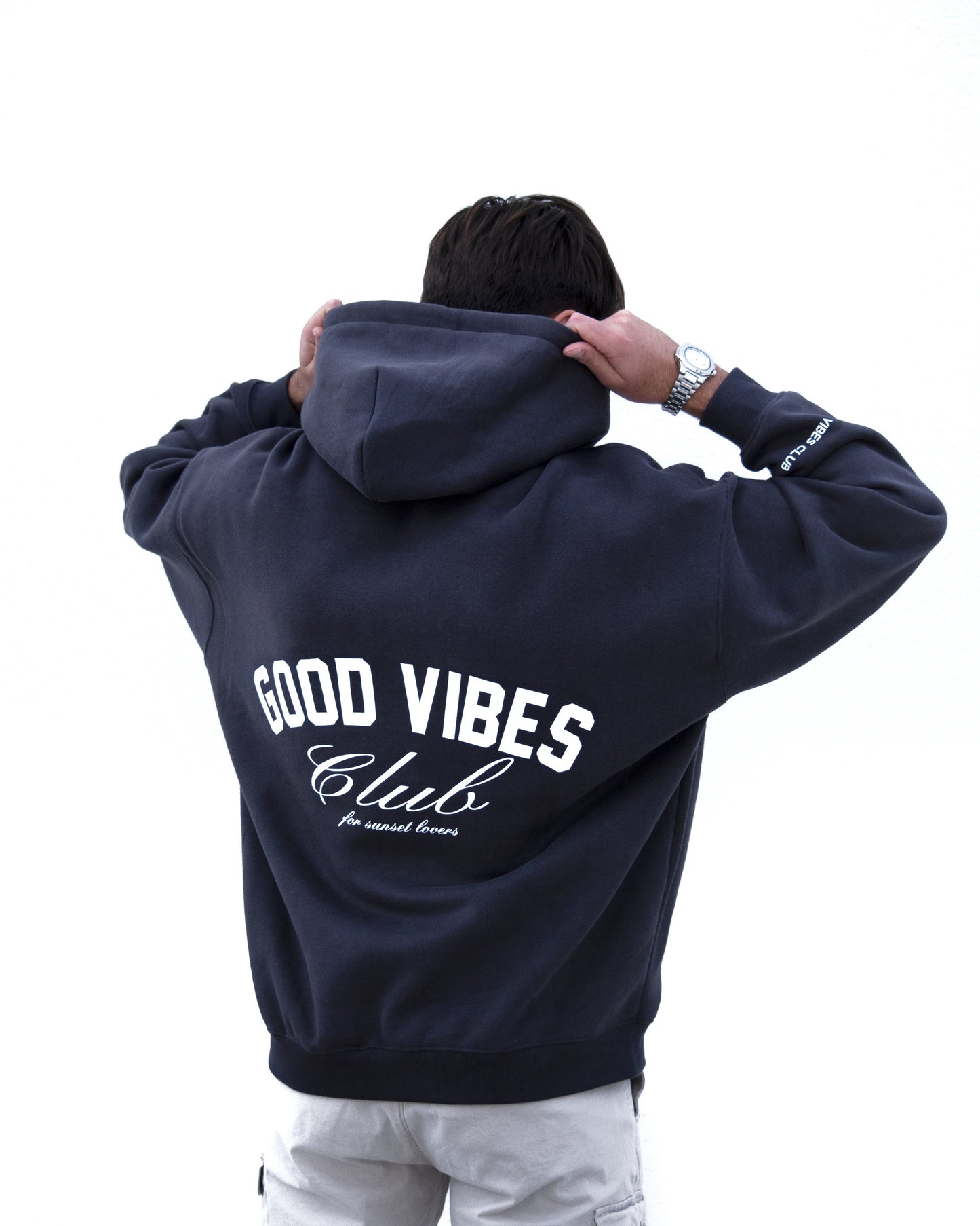 GOOD VIBES CLUB HOODIE DARK GREY